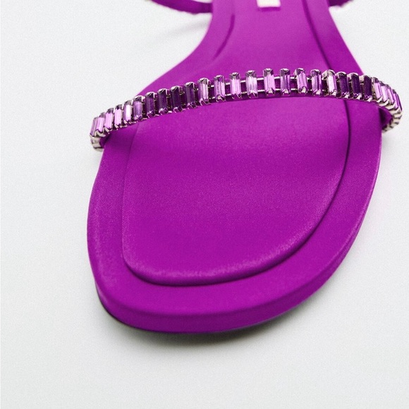 Zara Rhinestone Sandals - Picture 3 of 7